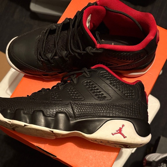 Jordan Kids Black and Red Athletic Sneakers